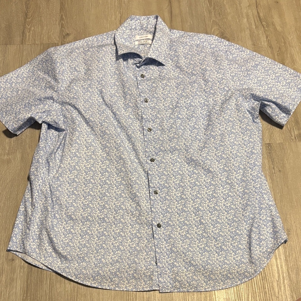 Calvin‎ Klein Light Blue Patterned Shirt